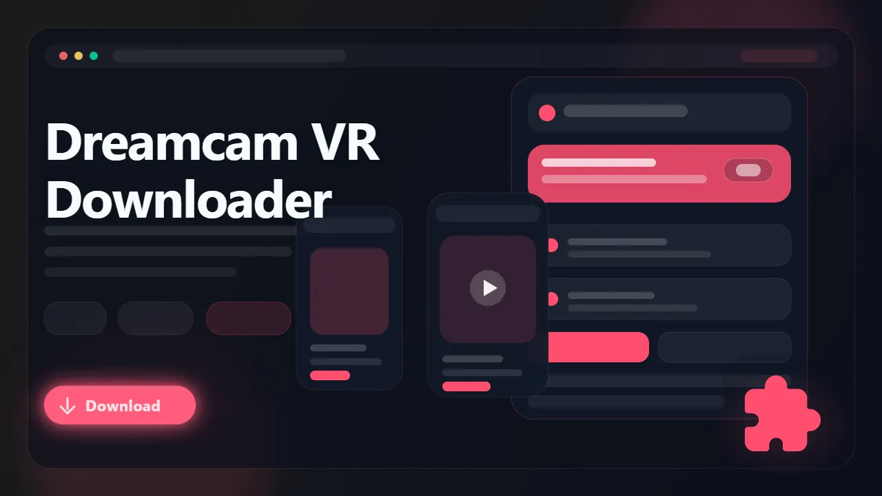 DreamCamVR Downloader workflow preview