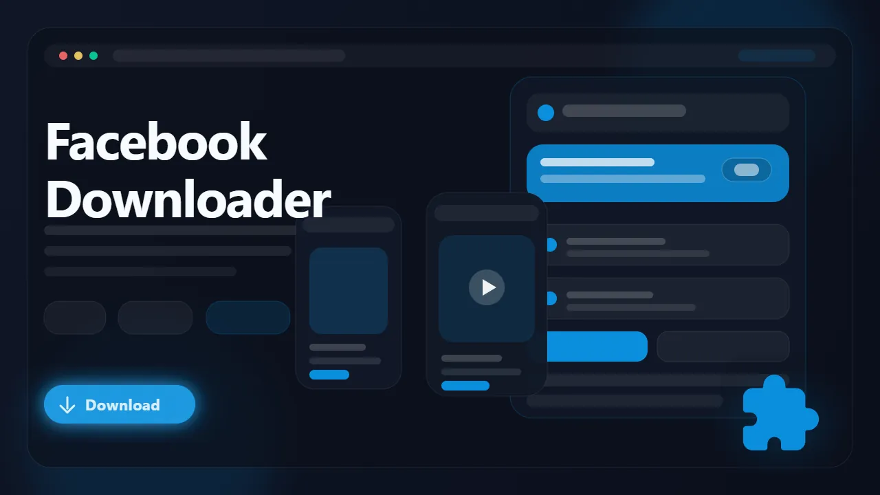 Facebook Downloader workflow preview