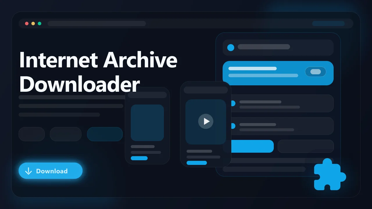 Internet Archive Downloader hero image