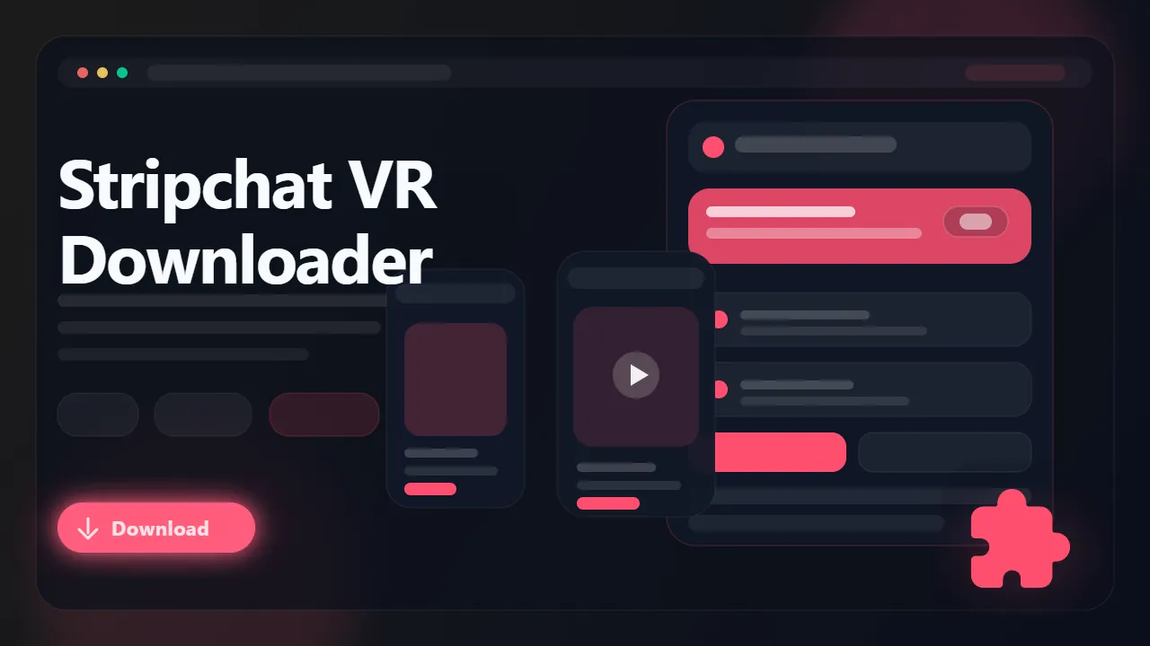 StripchatVR Downloader workflow preview