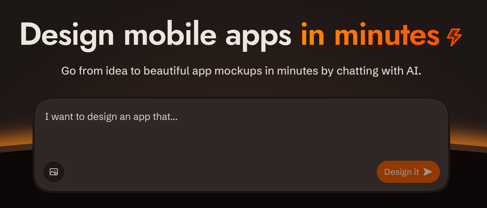 Design mobile apps in minutes